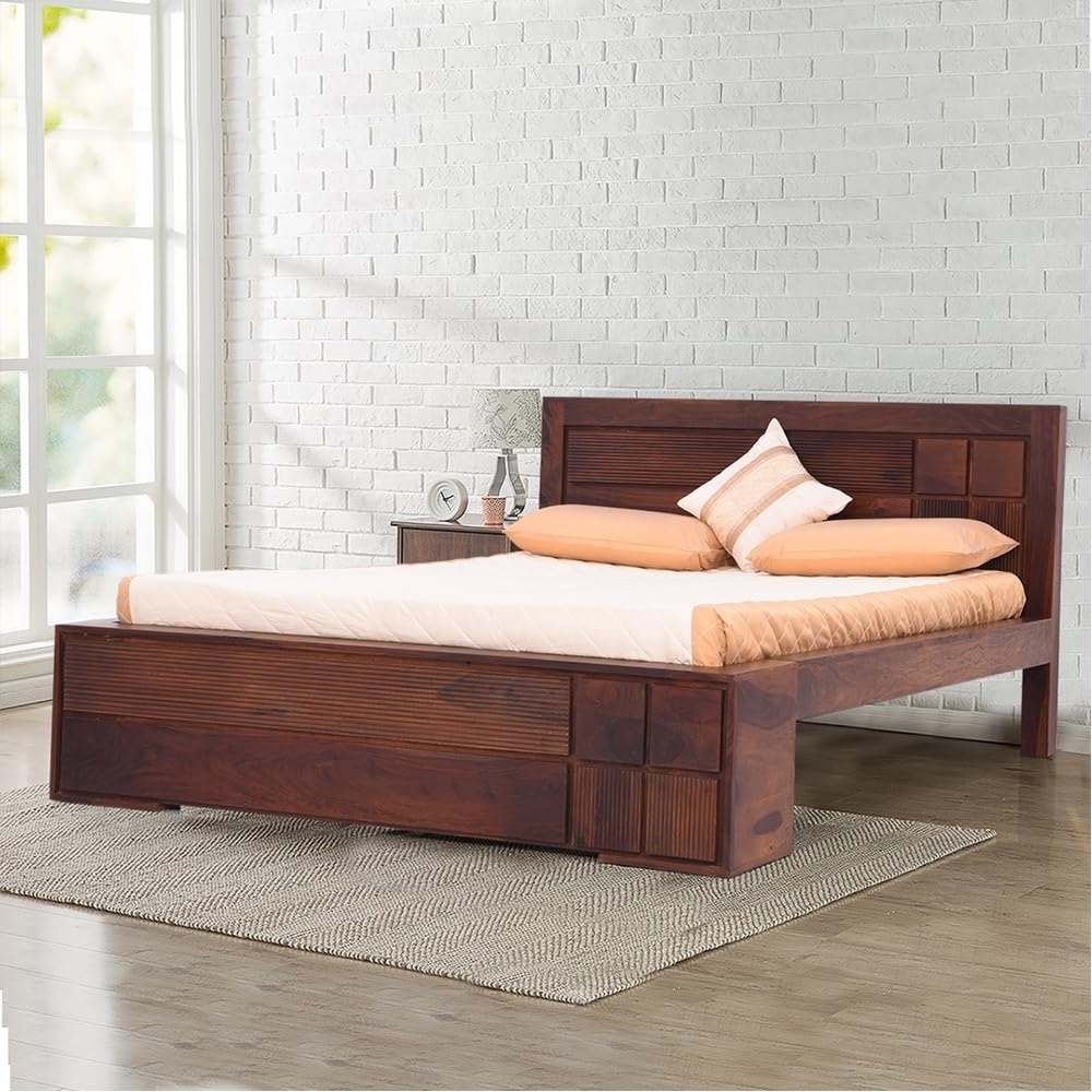 Royaloak Mourya King Size Bed In Sheesham Wood - Bd20154002-6 - Assembly: Carpenter Assembly