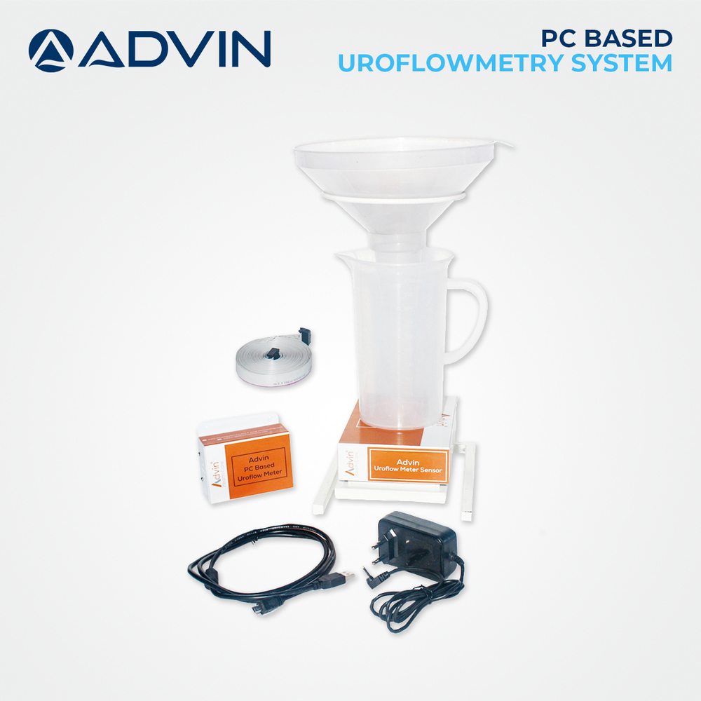 Advin Pc Based Uroflowmetry System - Advanced Electric, Usb Connected, Portable Flow Transducer | Fully Automatic, Real-time Monitoring, Accurate Data Visualization