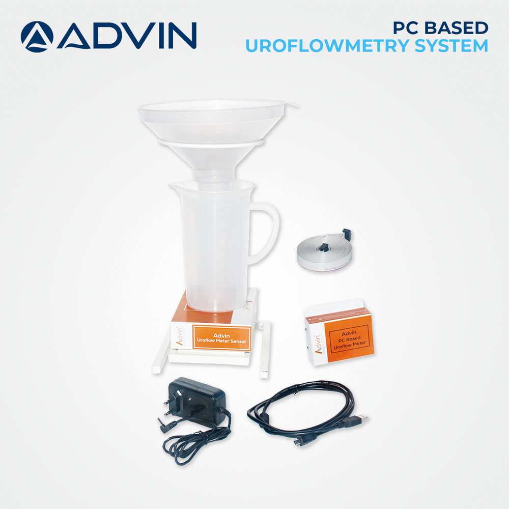 Advin Pc Based Uroflowmetry System - Advanced Electric, Usb Connected, Portable Flow Transducer | Fully Automatic, Real-time Monitoring, Accurate Data Visualization