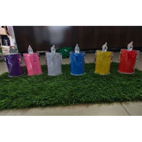 Shining Candle(Multicolour) Dc With Battery - Color: Multi Color