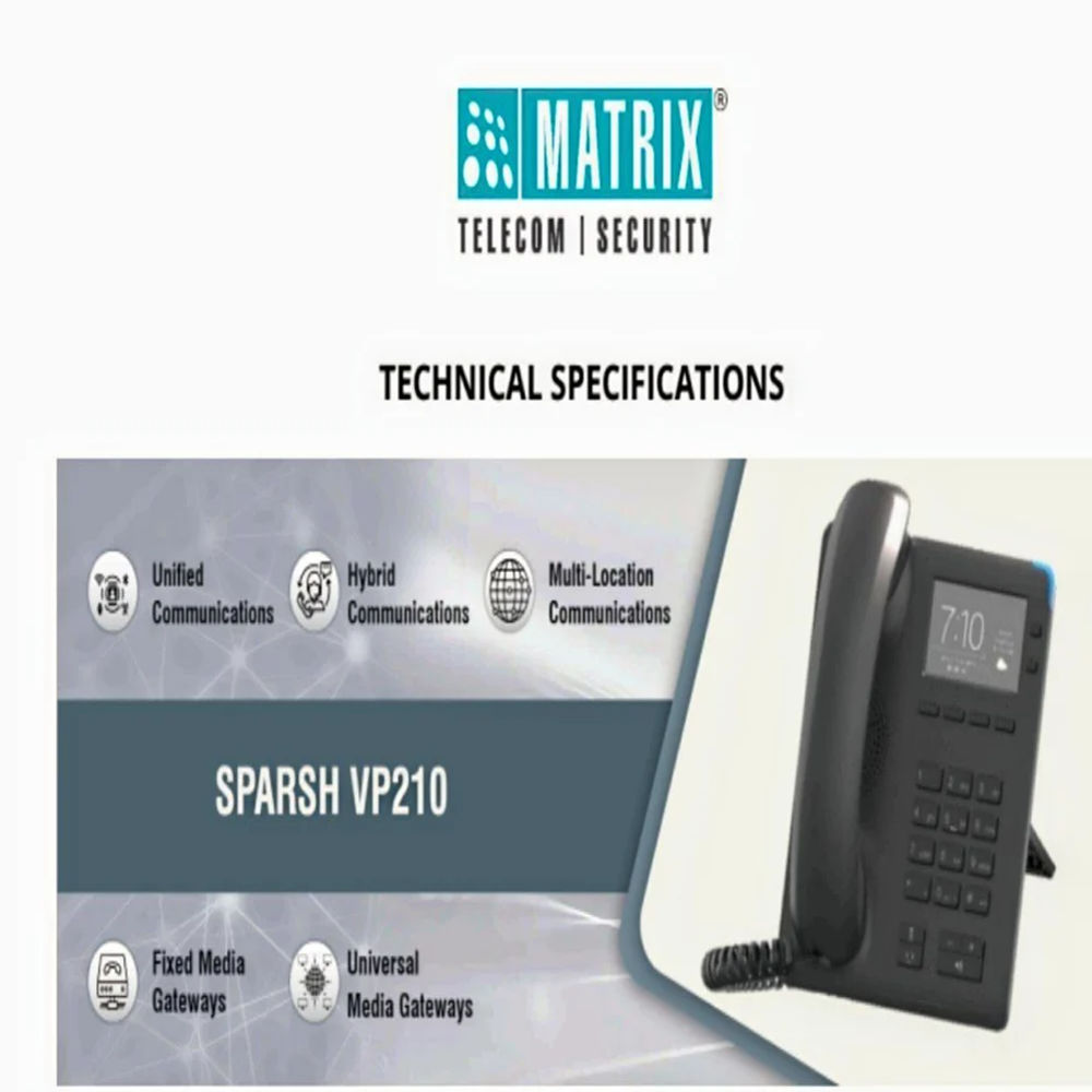 Matrix Epabx System - Color: Black
