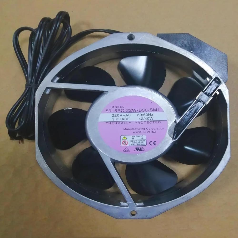 NMB MAT 5915PC-22W-B30-SM1 50/60Hz 17238mm  AC220V 42/40W 2-Wire All-Metal Resistant Cooling Fan