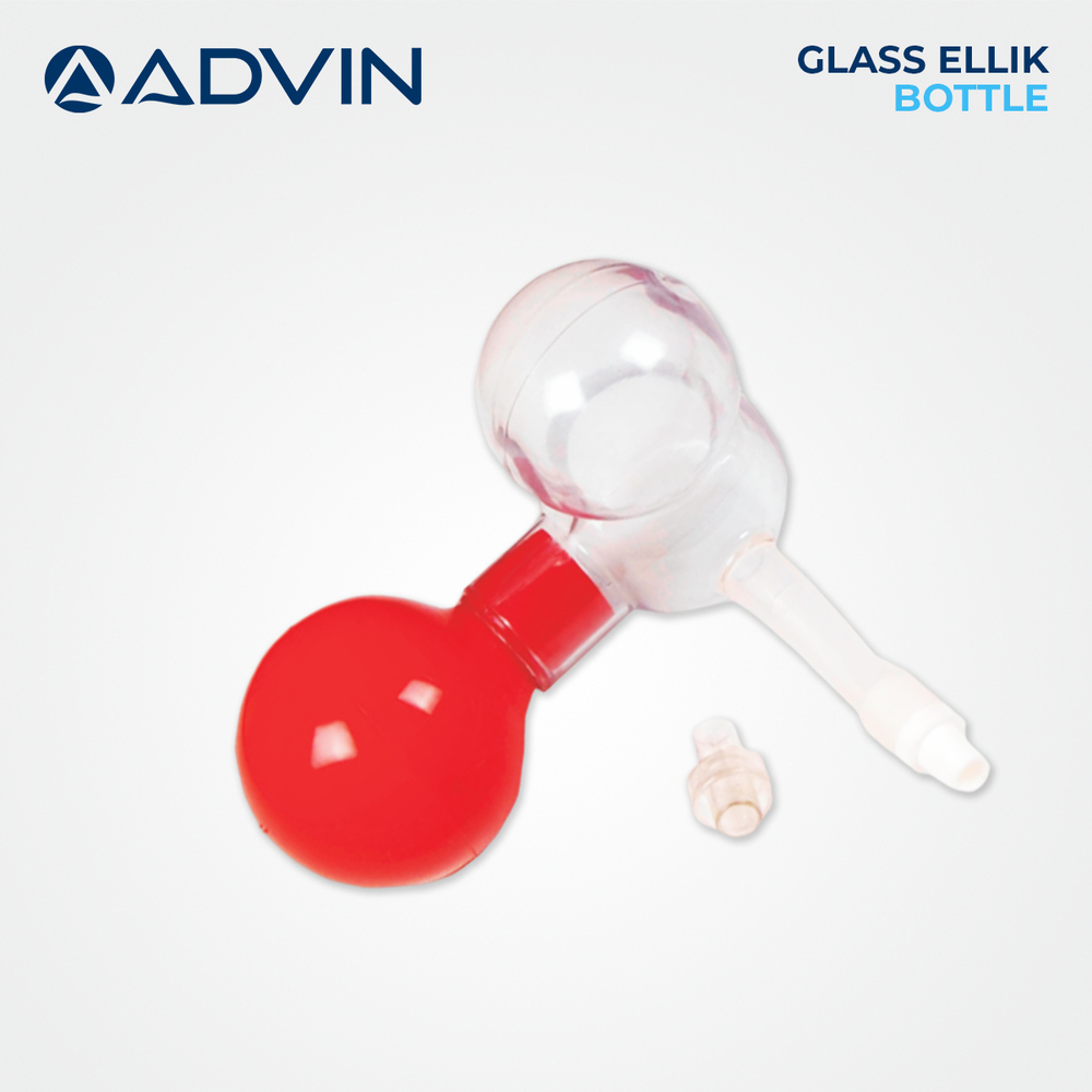 Glass Ellic Bottle - Color: Transparent