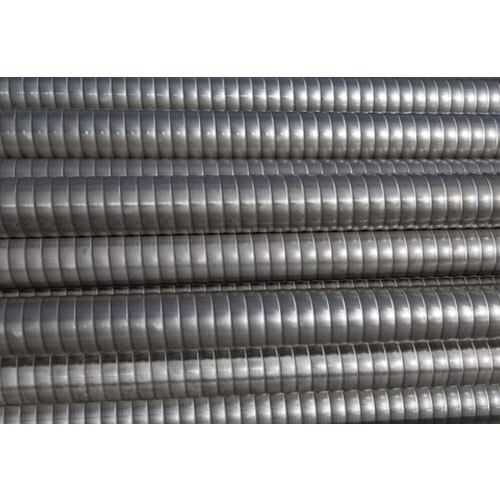 Corrugated Tube Heat Exchanger - Color: Silver