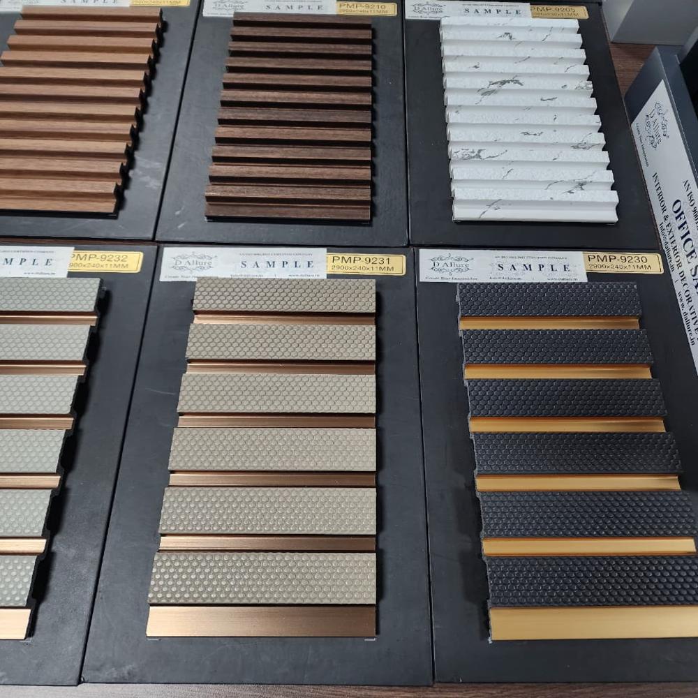 Uniclad PS/Charcoal Fluted Louver Panel for Wall