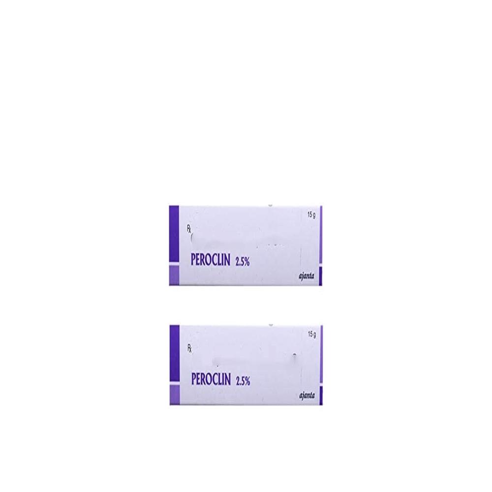 Peroclin 2.5% Benzoyl Peroxide (2.5% w/w) + Clindamycin (1% w/w) 15gm Gel