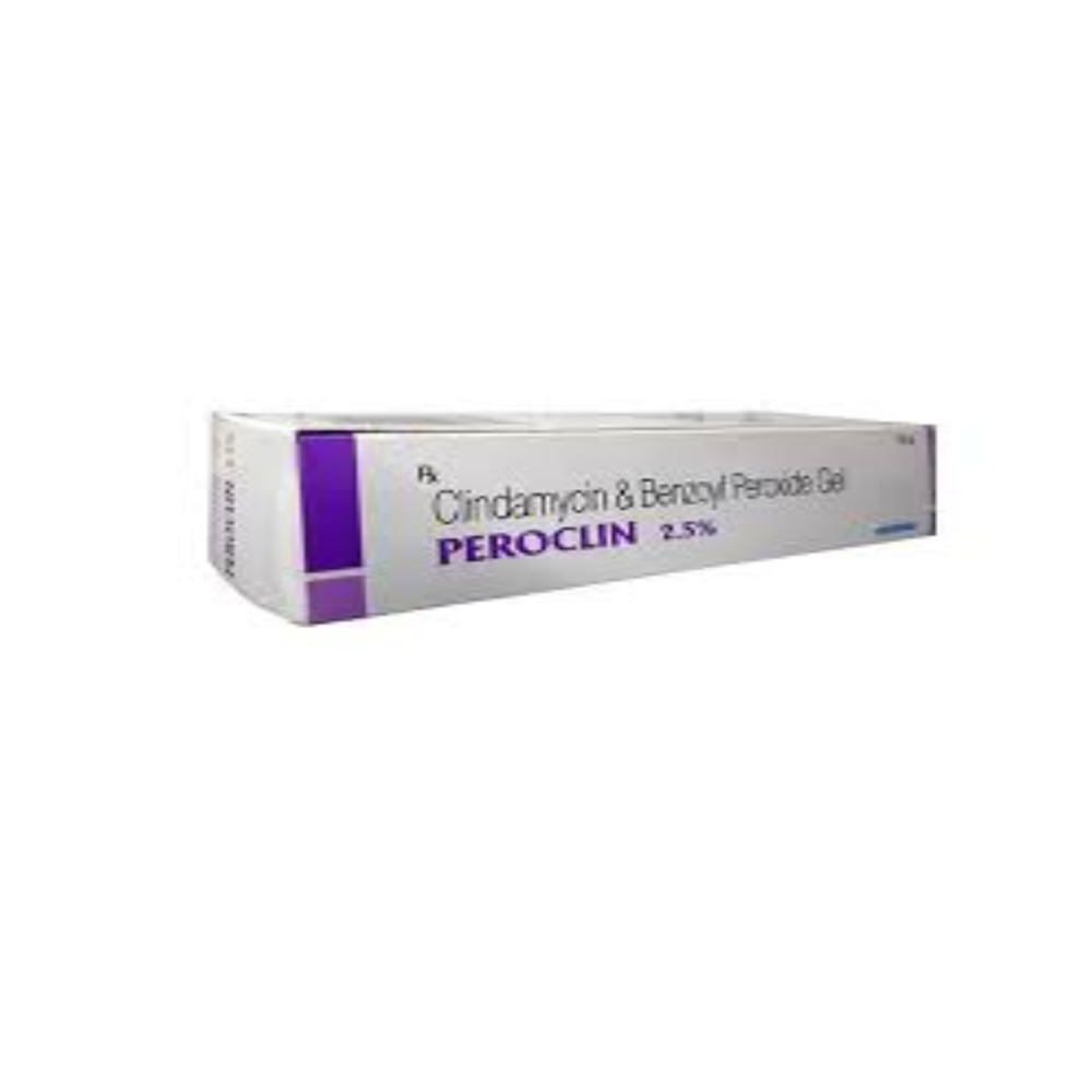Peroclin 2.5% Benzoyl Peroxide (2.5% w/w) + Clindamycin (1% w/w) 15gm Gel