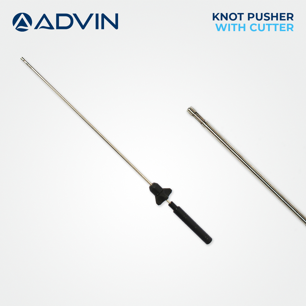 Laparoscopic Knot Pusher with Cutter Advin