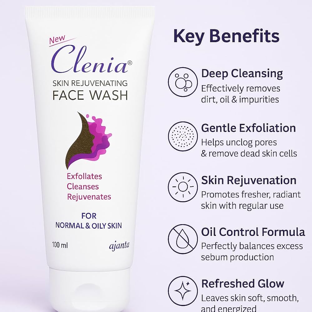 Clenia Skin Rejuvenating Face Wash 100ml