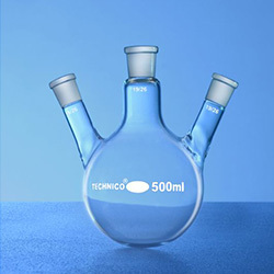 Three Neck Round Bottom Flask - Color: Transparent