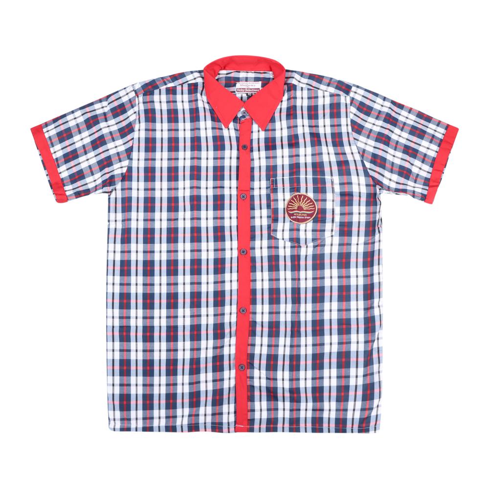 School Half Sleeve Shirt - Color: Multicolor
