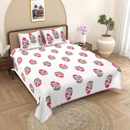 Handloom Bed Sheet - Color: Multicolor