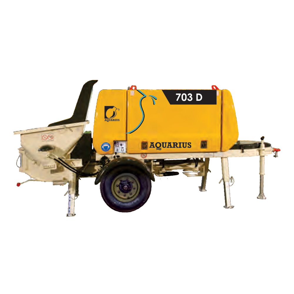 703D Stationary Concrete Pump - Feature: Portable
