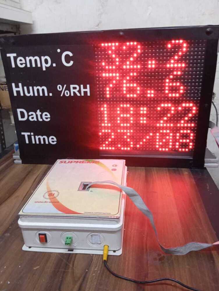 Temp And Hum Display ( Date And Time ) 14"X26"X2.5" Inch - Features: Good Quality