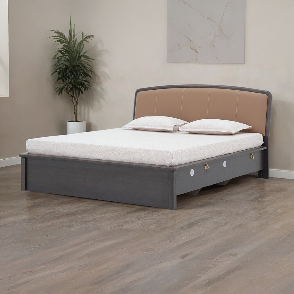 Royaloak Dallas American Queen Bed With Upholstered Headboard & Hydraulic Storage - Bd8502-5S - Assembly: Carpenter Assembly