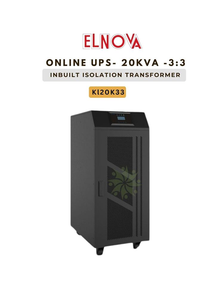 Online Ups 20 Kva Inbuilt Isolation Transformer 3:3 - Color: Black