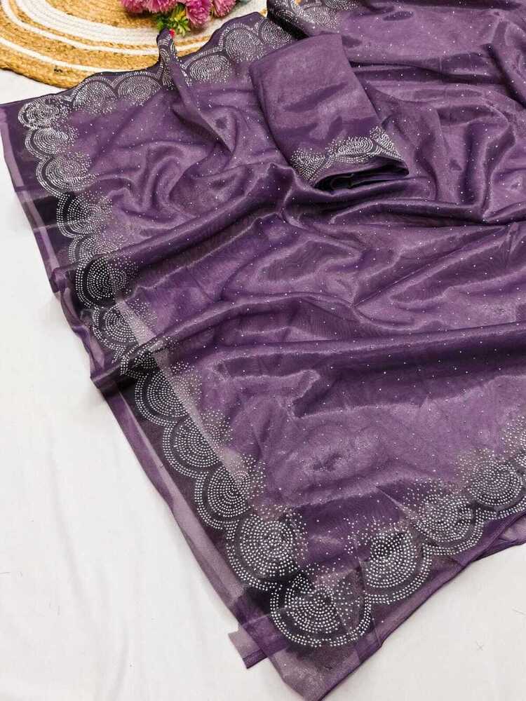 Fancy Georgette Saree - Bust Size: 44 Inch (In)