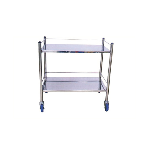 1025 Ms Instrument Trolley - Color: Silver
