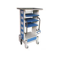 1036 Laparoscopy Trolley - Color: Green