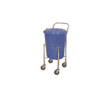 1046 Soiled Linen Trolley - Color: Silver