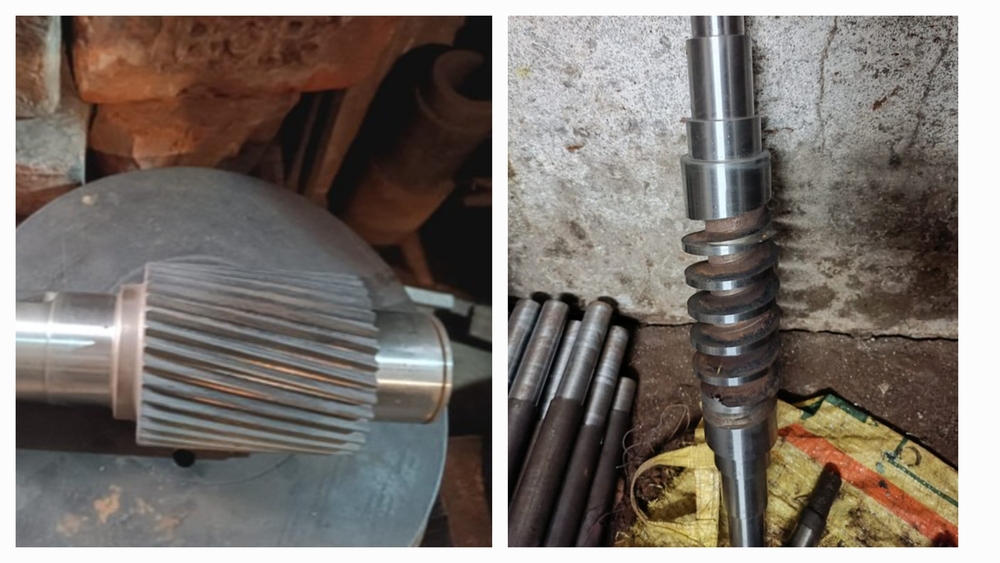 Gear And Worm Shaft - Diameter: 40Mm To 250Mm Millimeter (Mm)
