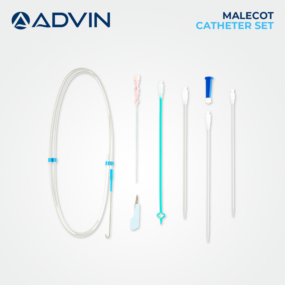 Malecot Catheter Set