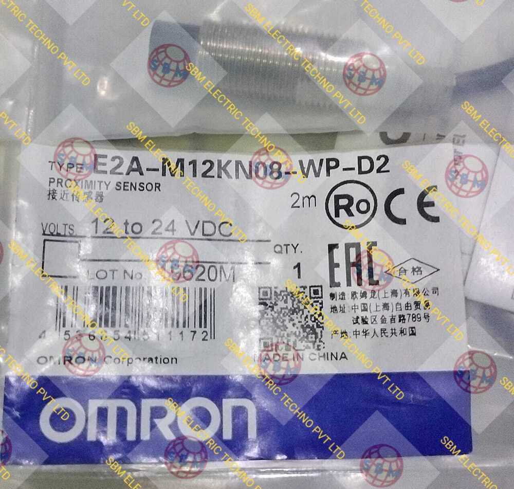 OMRON PROXIMITY SENSOR 12-24VDC, E2A-M12KN08-WP-D2,E2A-M12KS04-WP-B2