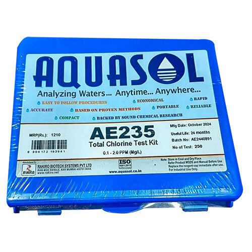 Aquasol AE235 Total Chlorine Test Kit