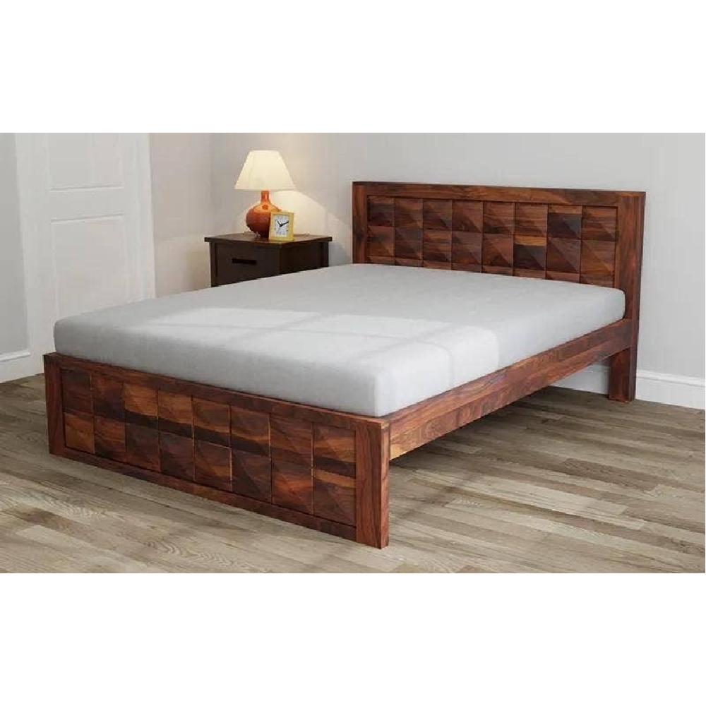 Royaloak Ashoka Queen Size Bed In Sheesham Wood - Bd20151001-5 - Assembly: Carpenter Assembly
