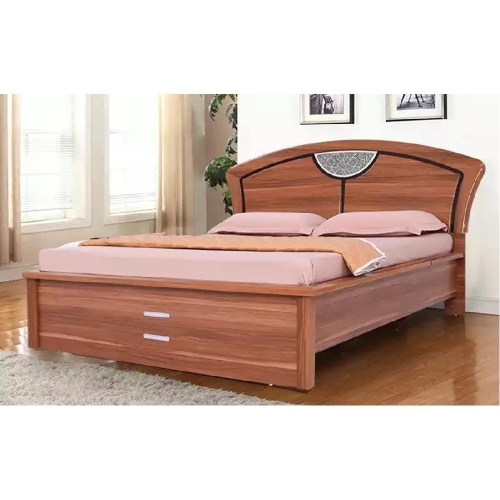 Royaloak Verona Italian Queen Size Designer Bed With Hydraulic Storage In High Gloss Finish - Bd8803-5 - Assembly: Carpenter Assembly