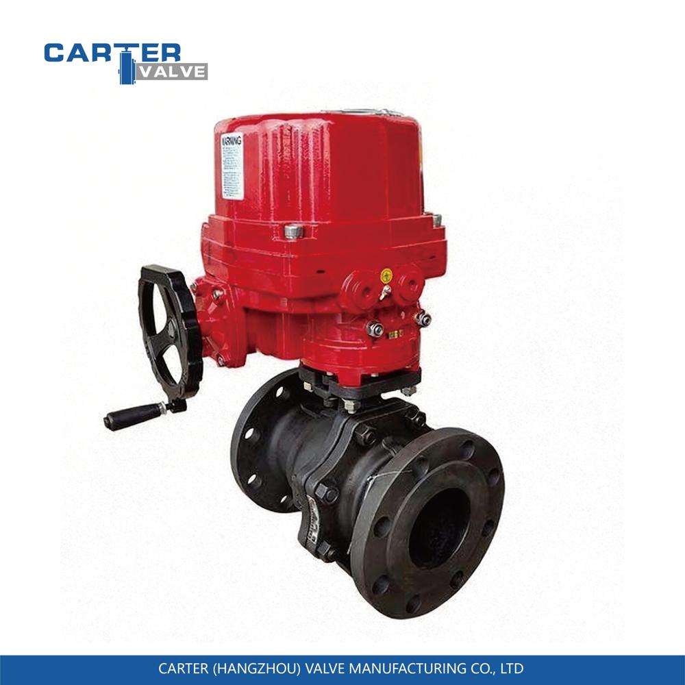 On-Off Ball Valve / Shut Off Ball Valve, Stainless Steel, Flanged, Pneumatic Actuated, Full Bore Structure, Oil/Gas/Chemical Media, API 6D Standard