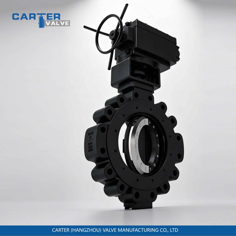 Steam Butterfly Valve / Triple Offset Butterfly Valve, Cast Steel, Flanged, Gear Operated, Metal Seated Triple Eccentric Structure, High Temperature Steam, API 609 Standard