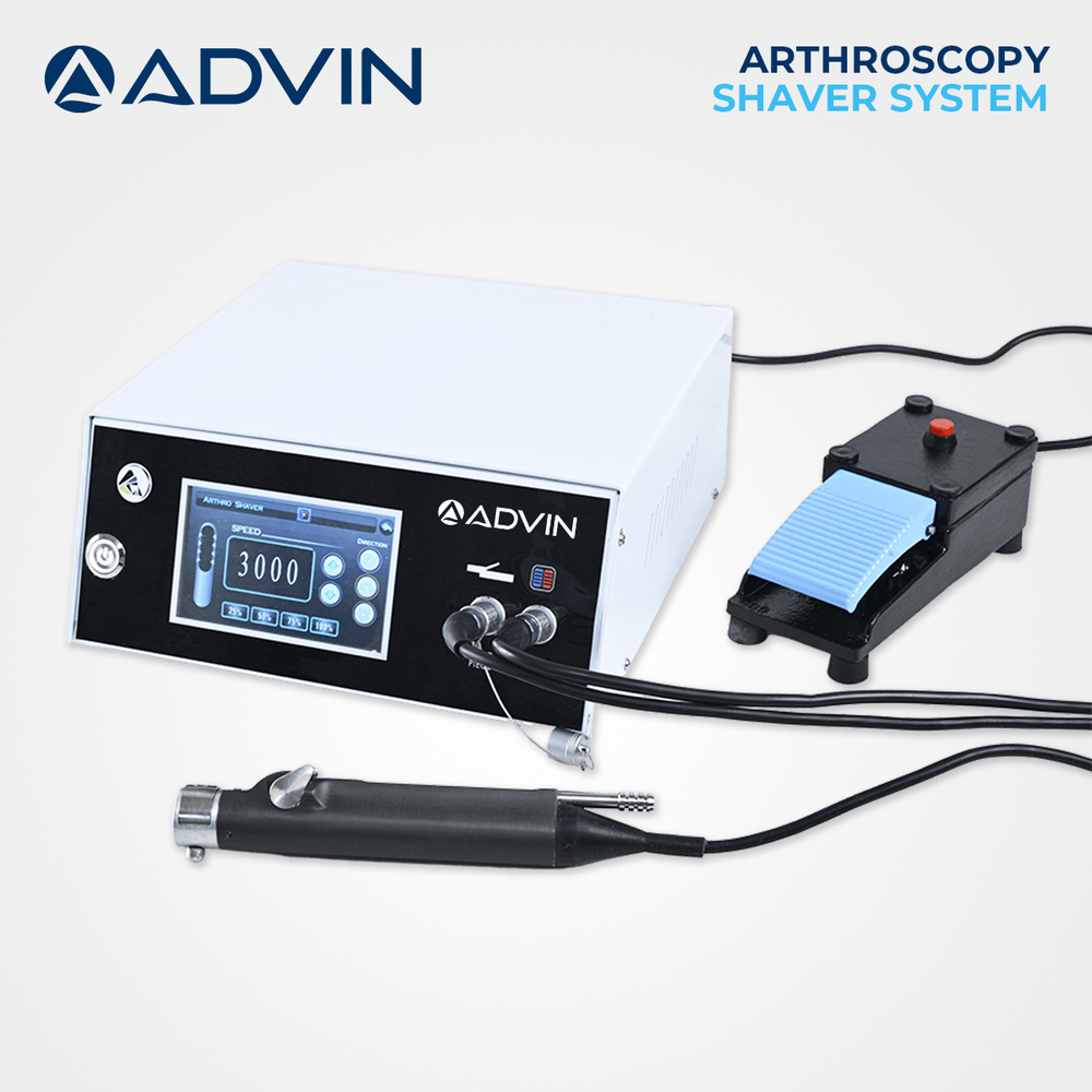 Arthroscopy Shaver System - 900 to 4200 RPM , Electric Shock Proof Foot Switch Control, Ergonomic Design, Inbuilt Suction Control, 6.5 kg, 39 cm x 29 cm x 13 cm