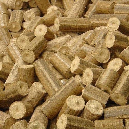 70Mm Mustard Stalk Briquette - Color: Brown To Dark Brown