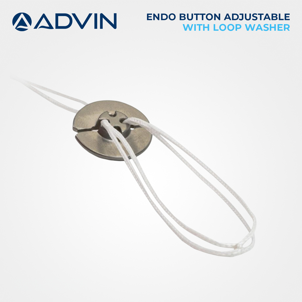 Endo Button Adjustable with loop washer