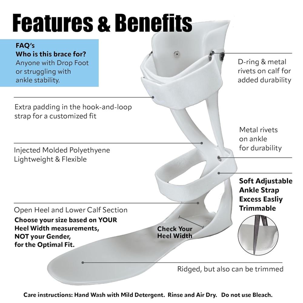 Foot Drop White - Color: Various Available