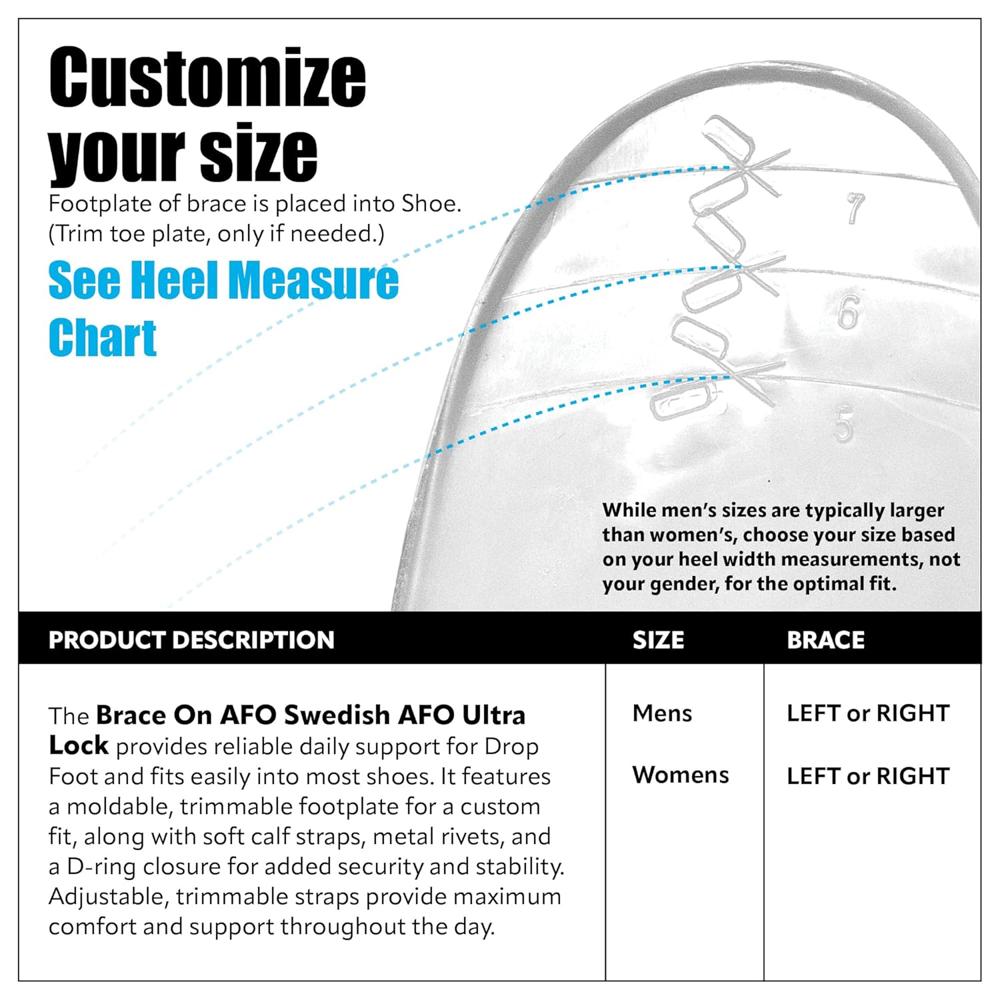 Foot Drop White - Color: Various Available