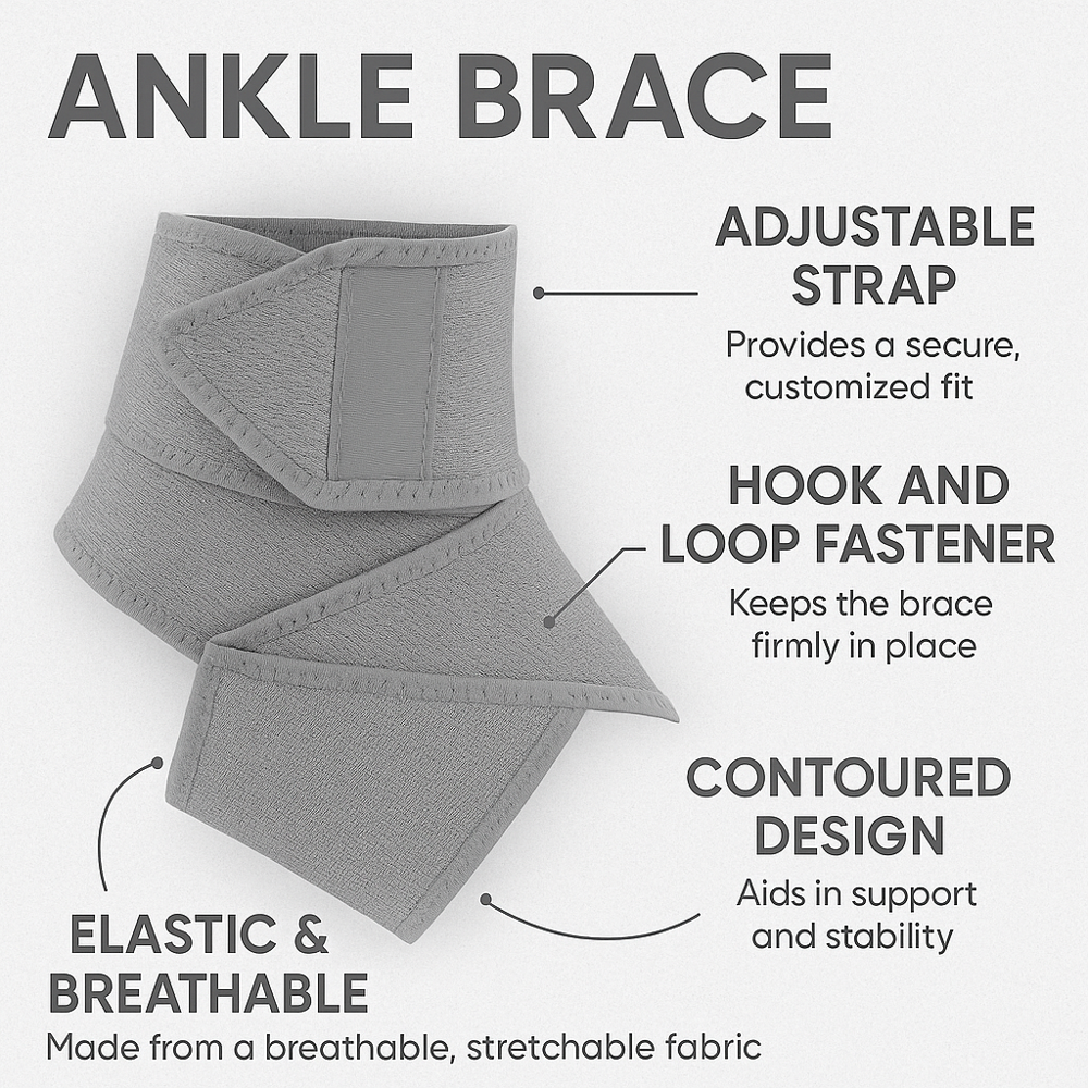 Ankle Wrap Grey - Color: Various Available