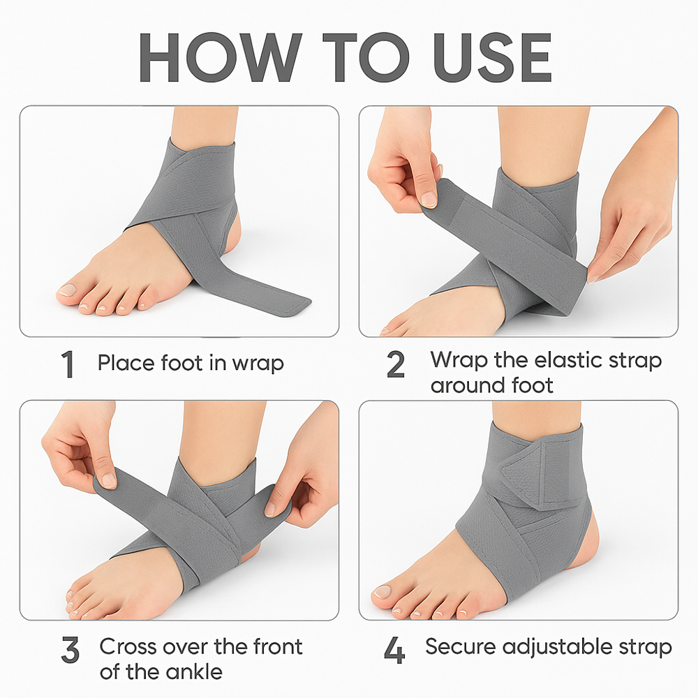 Ankle Wrap Grey - Color: Various Available