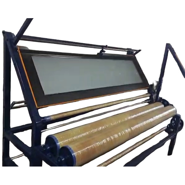 Fabric Inspection With Rolling Machine In Semi Wooden Board And Glass - Color: Customized
