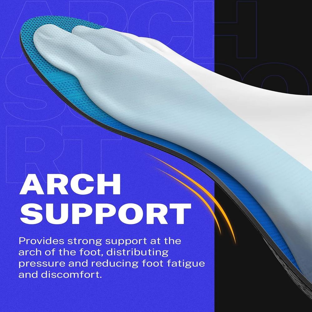 Insole With High Arch Blue