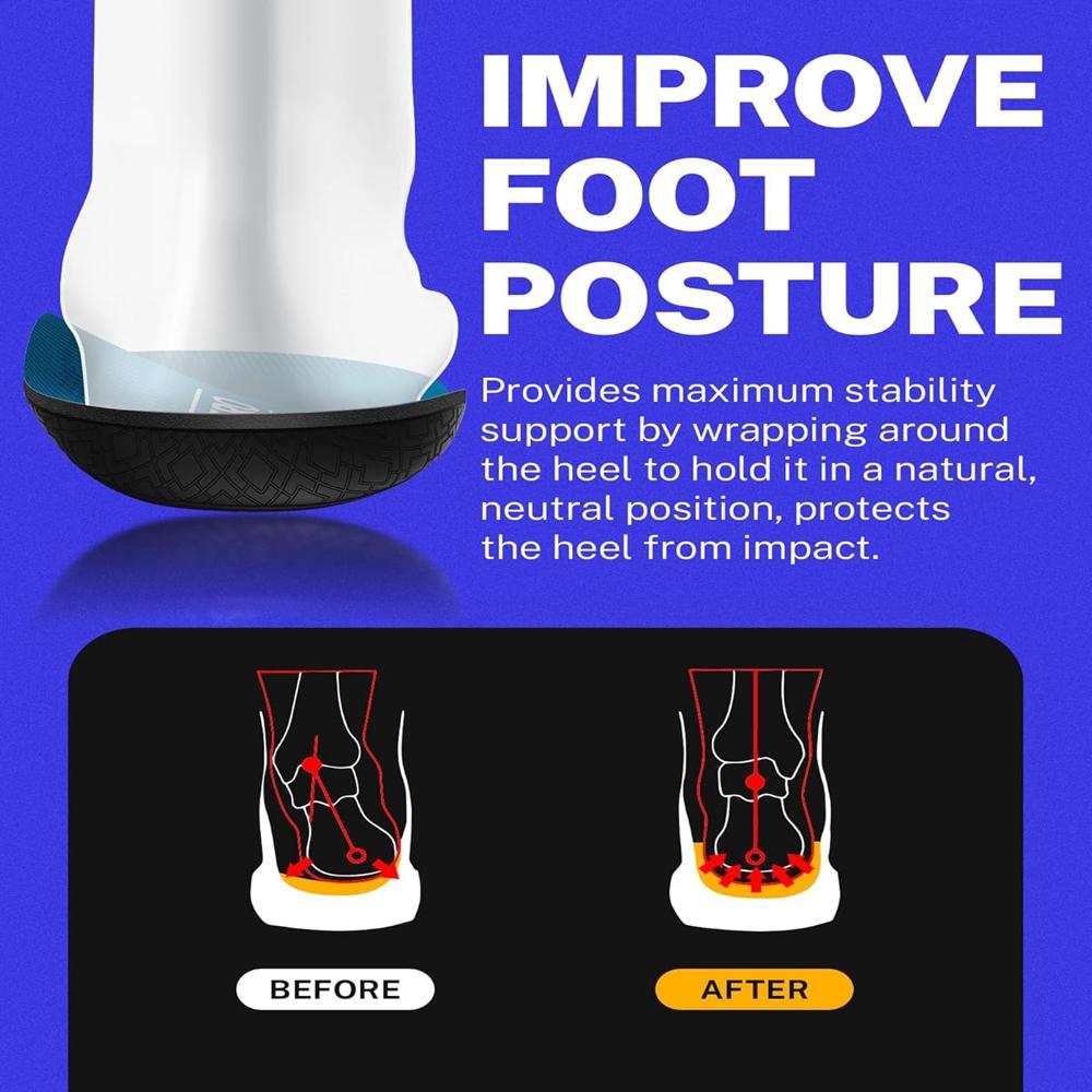 Insole With High Arch Blue