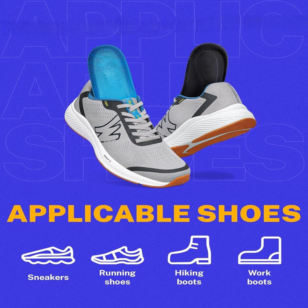 Insole With High Arch Blue
