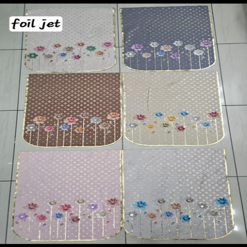 Imported Foil Digital Print Sofa Cover - Material: Polyester