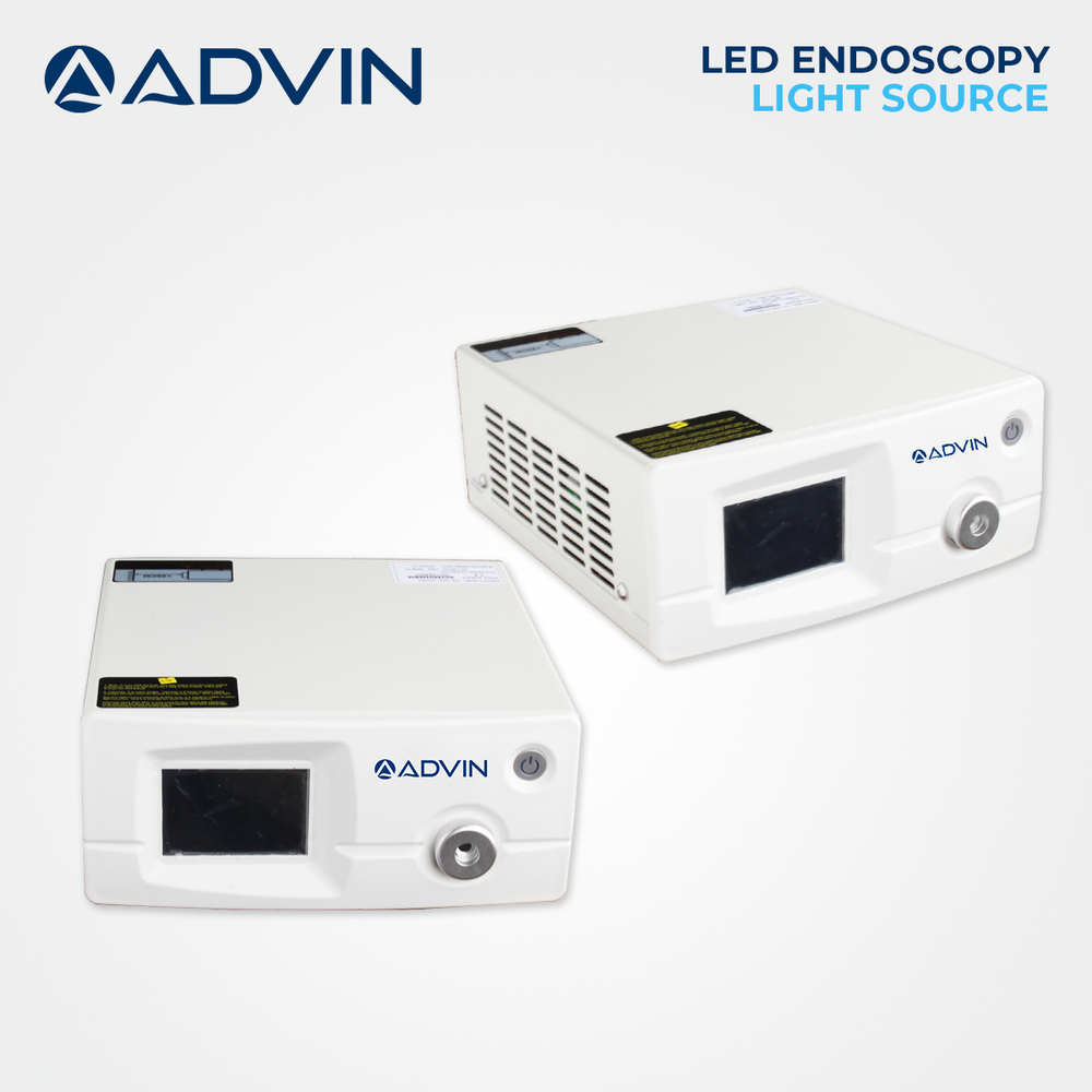 Advin Led Endoscopy Light Source - 120w High Brightness, 60000 Hours Life | Remote Control, Touch Screen, 50% Energy Saving