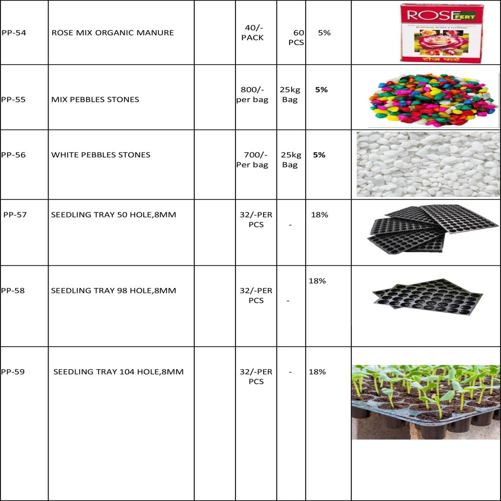 Seedling Tray 50 Hole, 8mm - Shape: Many Shape