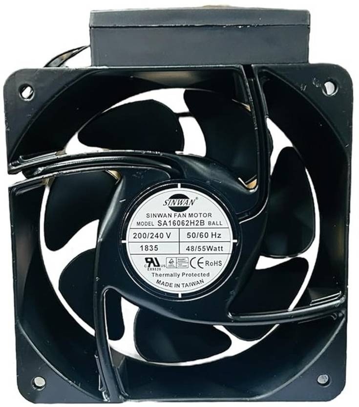 SINWAN SA16062H2B 220/240V DC Cooling Fan, 160x160x62mm, 48/55W, 50/60HZ Cooling Fan All in one Cooler  (Black)