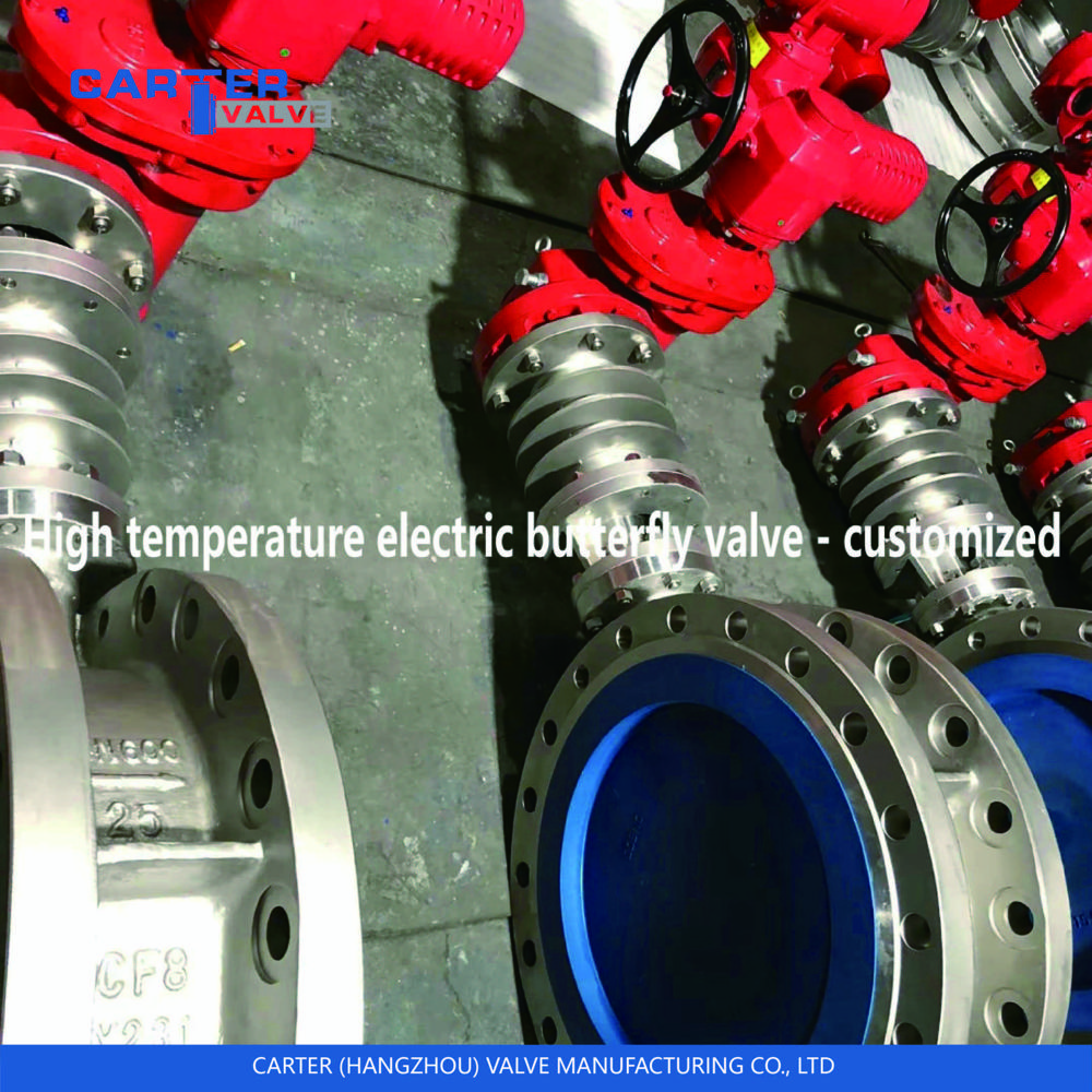 Electric Butterfly Valve / Triple Offset Butterfly Valve, Cast Steel, Flanged, Electric Actuated, Triple Eccentric Metal Seated Structure, Steam/gas/oil, Api Standard - Application: Metallurgy