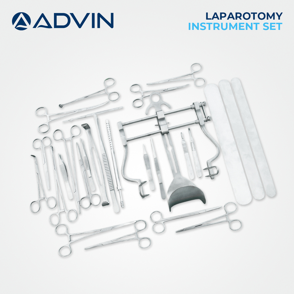 Laparotomy Instrument Set - Operating Type: Manual