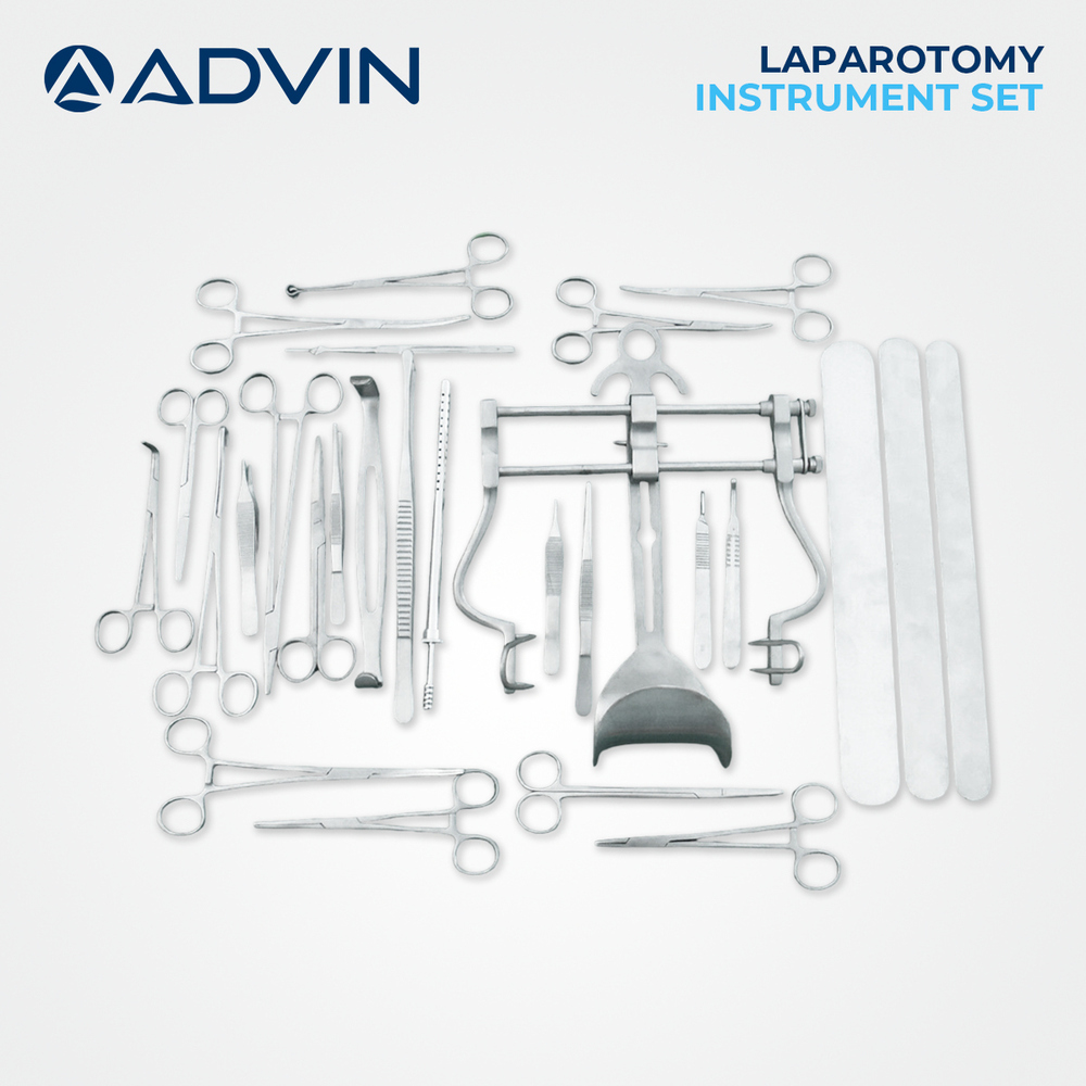 Laparotomy Instrument Set - Operating Type: Manual